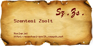 Szentesi Zsolt névjegykártya
